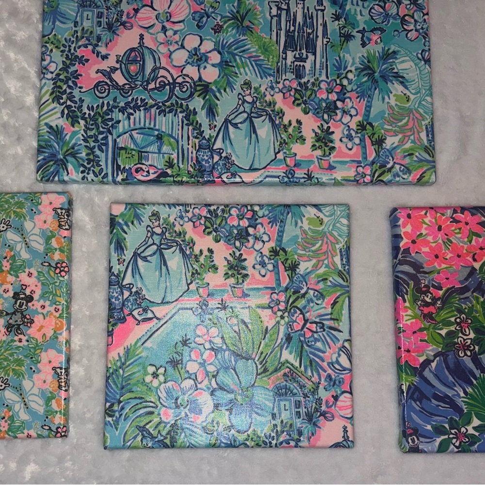 Lilly x Disney wall Canvas Art 12x12 - Picture 4 of 13